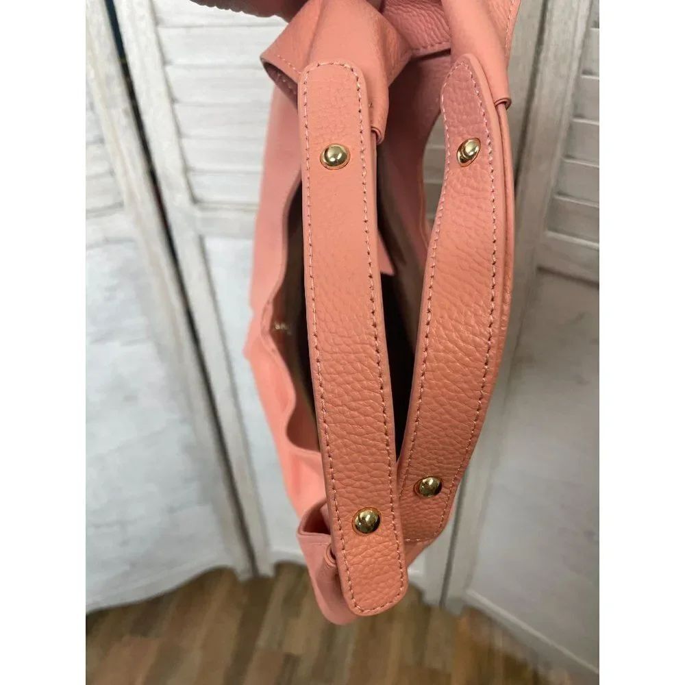 Laggo Leather Hobo Bag Purse Nadia Blush NEW - Picture 6 of 7